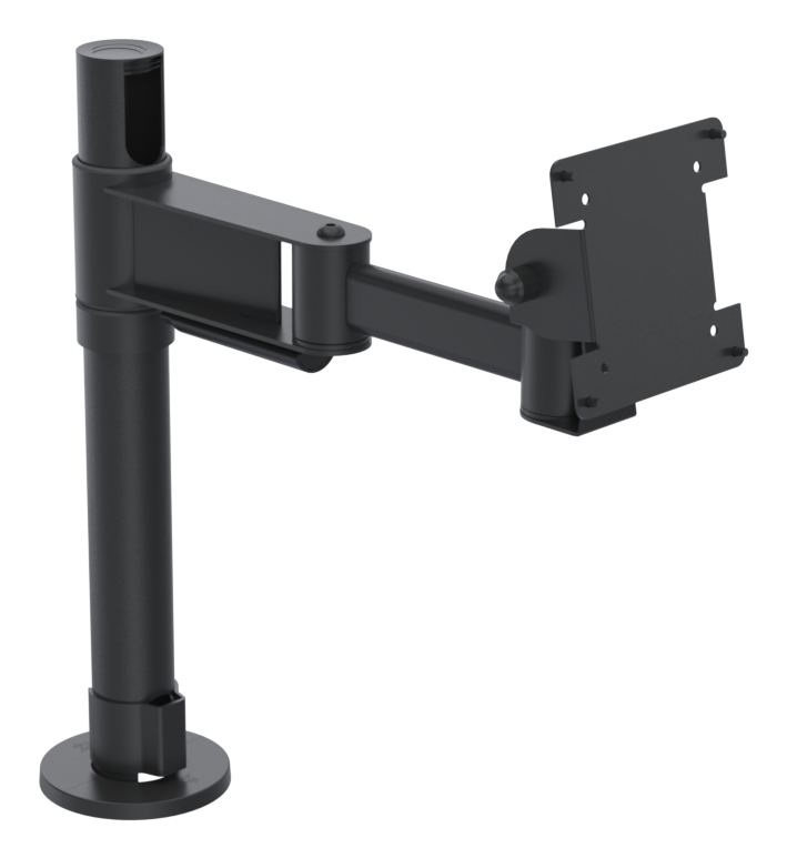 ERGONOMIC SOLUTION Spacepole Screen Mount With 300mm Elbow Arm - Black