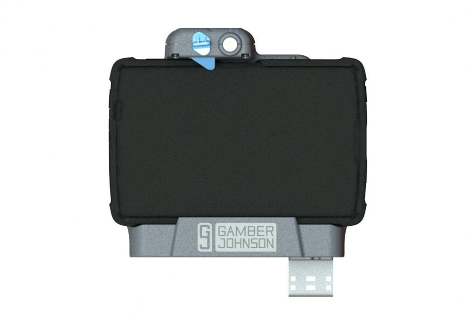 GAMBER JOHNSON SLIM Dual USB Docking Station - 2xUSB 2.0 - Zebra ET4X 8in (Bare Wire)