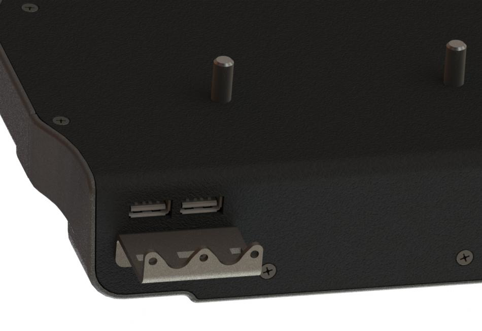 GAMBER JOHNSON SLIM Dual USB Docking Station - 2xUSB 2.0 - Zebra ET4X 8in (Bare Wire)