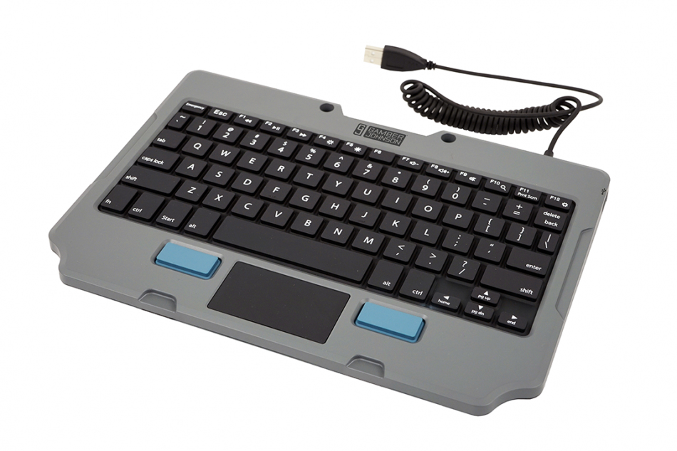 GAMBER JOHNSON Rugged Lite Keyboard Use With (7160-1470-00) Quick Release Keyboard Cradle