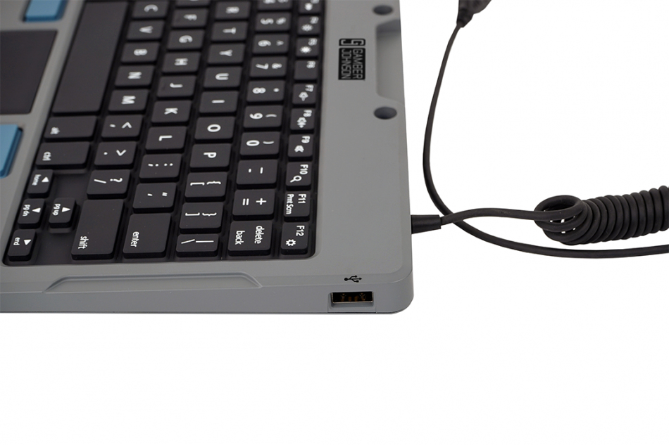 GAMBER JOHNSON Rugged Lite Keyboard Use With (7160-1470-00) Quick Release Keyboard Cradle