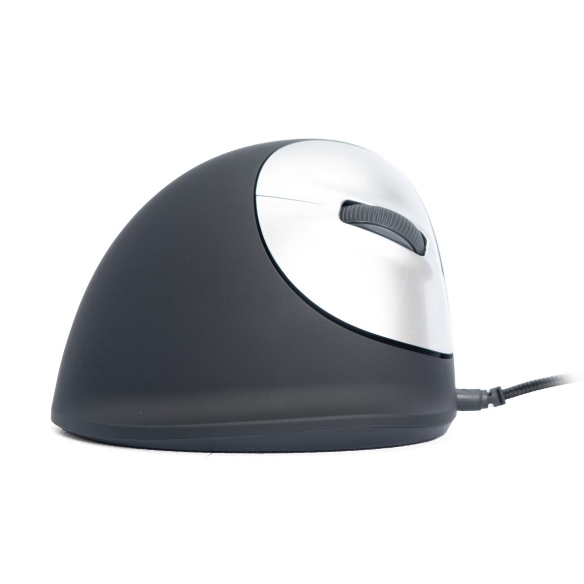 R-GO TOOLS He Rgohe Right-handed Ergonomics Mouse (5-button, 3400dpi, USB) Black-silver