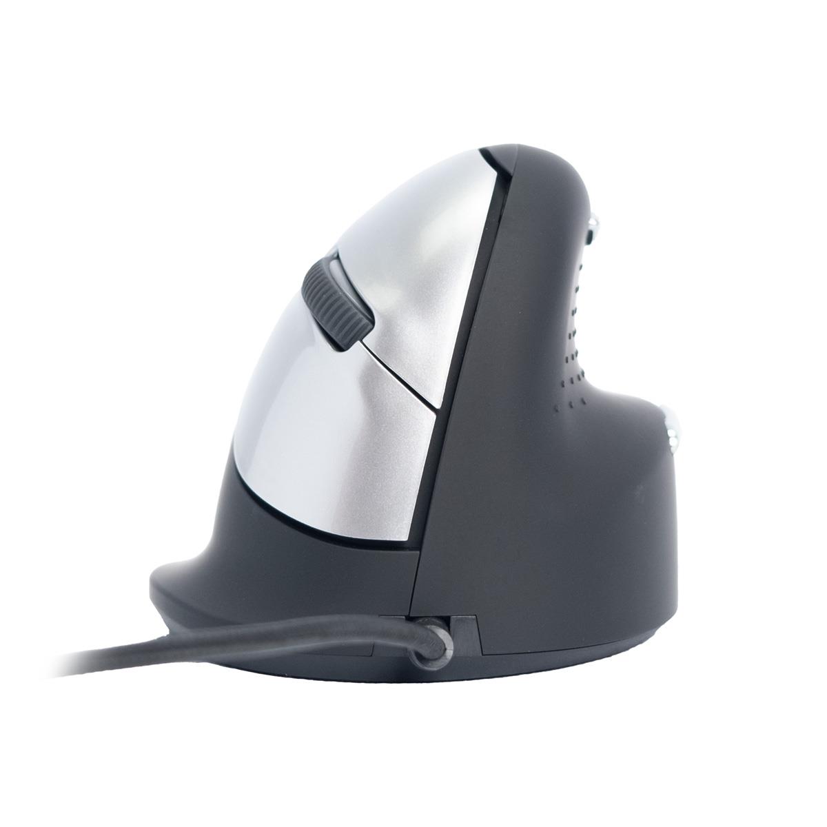 R-GO TOOLS He Rgohe Right-handed Ergonomics Mouse (5-button, 3400dpi, USB) Black-silver