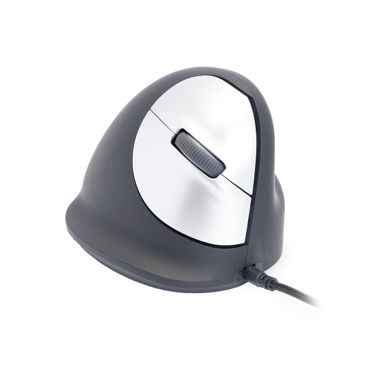 R-GO TOOLS He Rgohe Right-handed Ergonomics Mouse (5-button, 3400dpi, USB) Black-silver