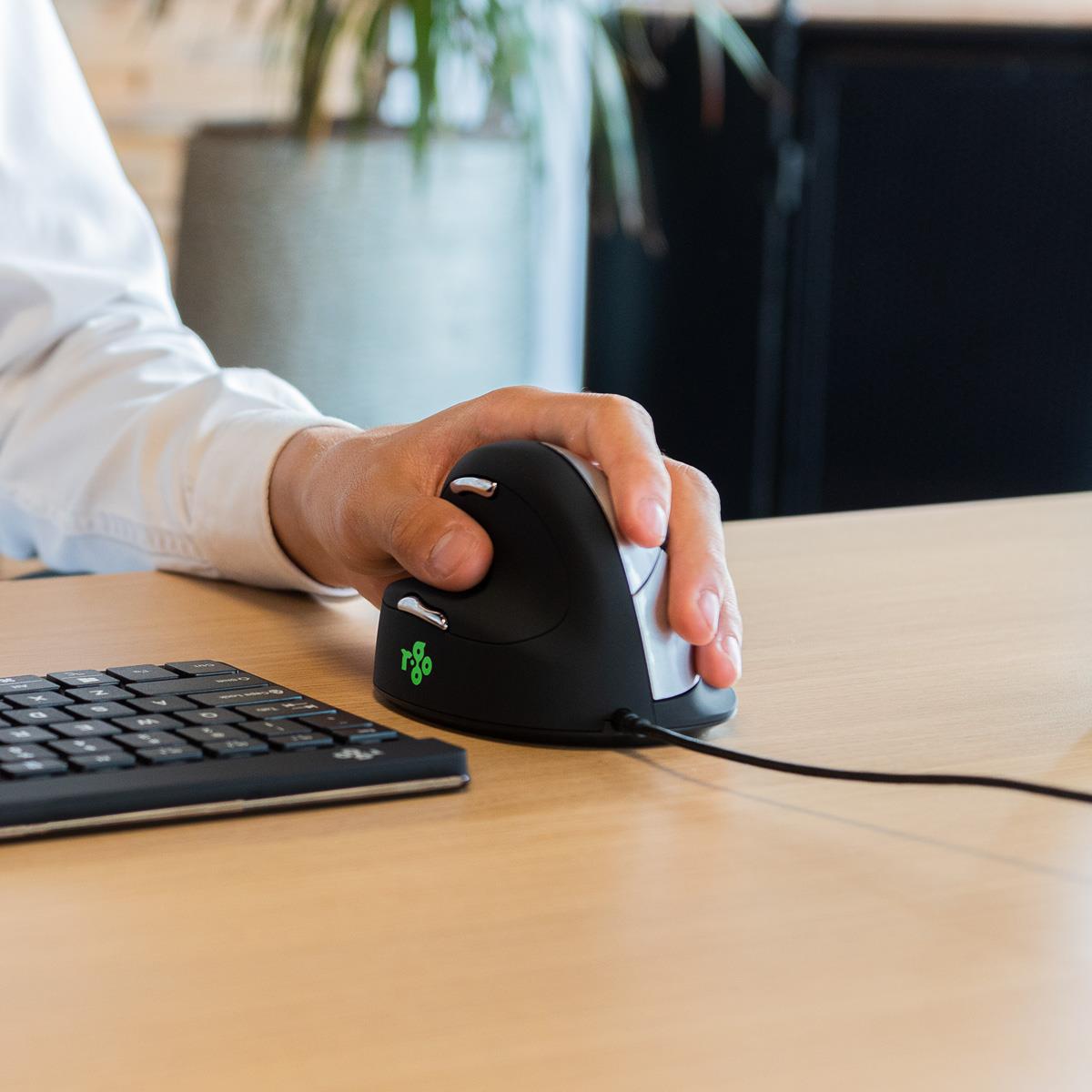 R-GO TOOLS He Ergonomic Mouse M Left Wired