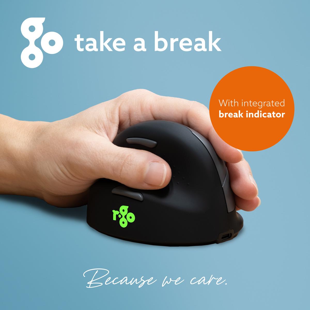 R-GO TOOLS He Ergonomic Mouse M Left Wireless