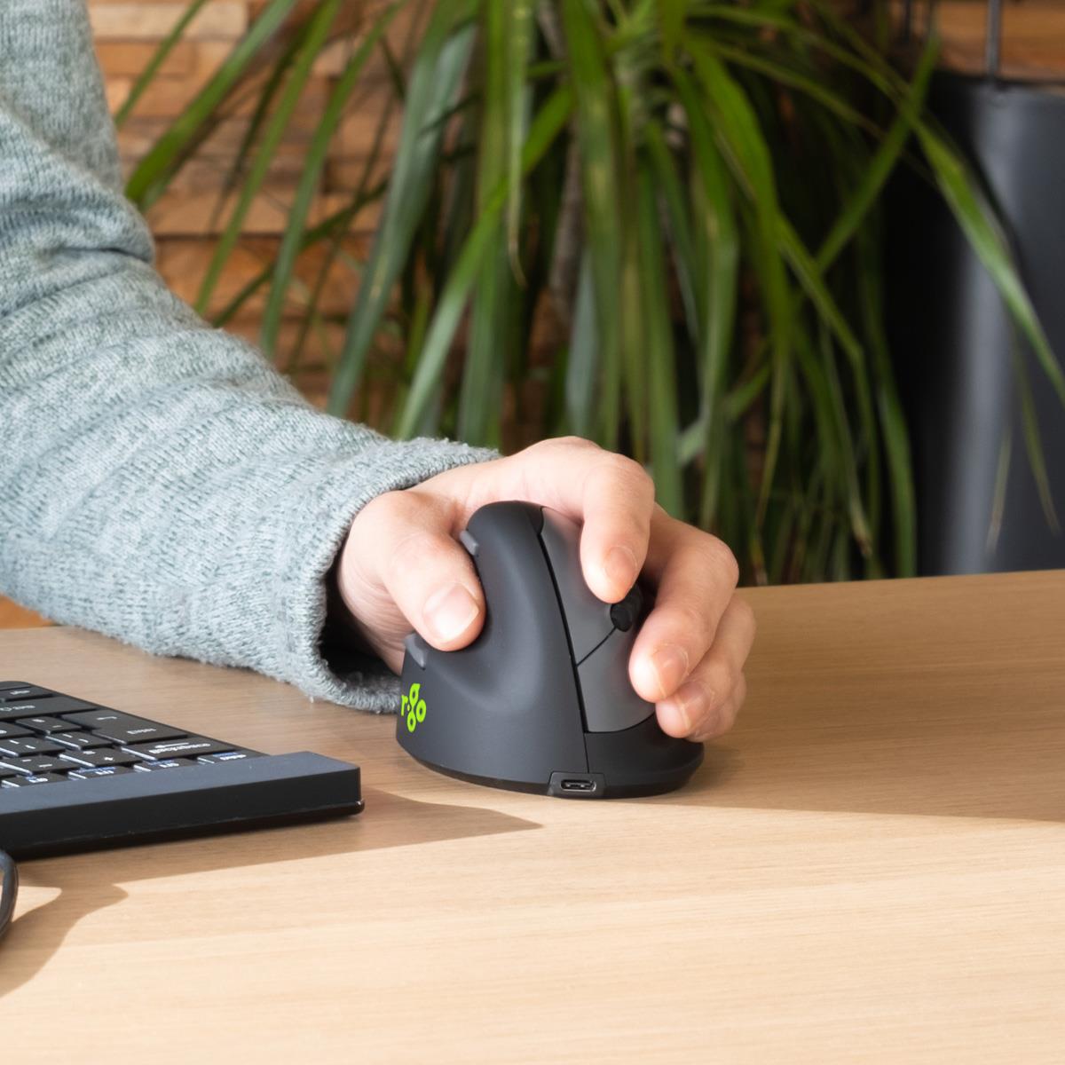 R-GO TOOLS He Ergonomic Mouse M Left Wireless