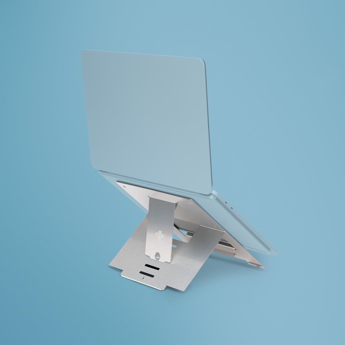 R-GO TOOLS Riser Laptop Stand Flexible/ Adjustable Silver