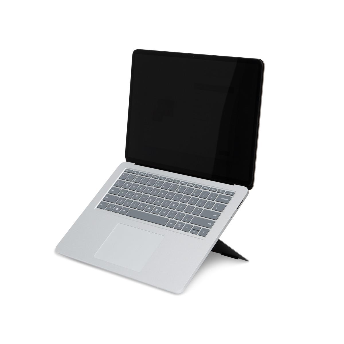 R-GO TOOLS Riser Attachable Laptop Stand Integrated Adjustable Black