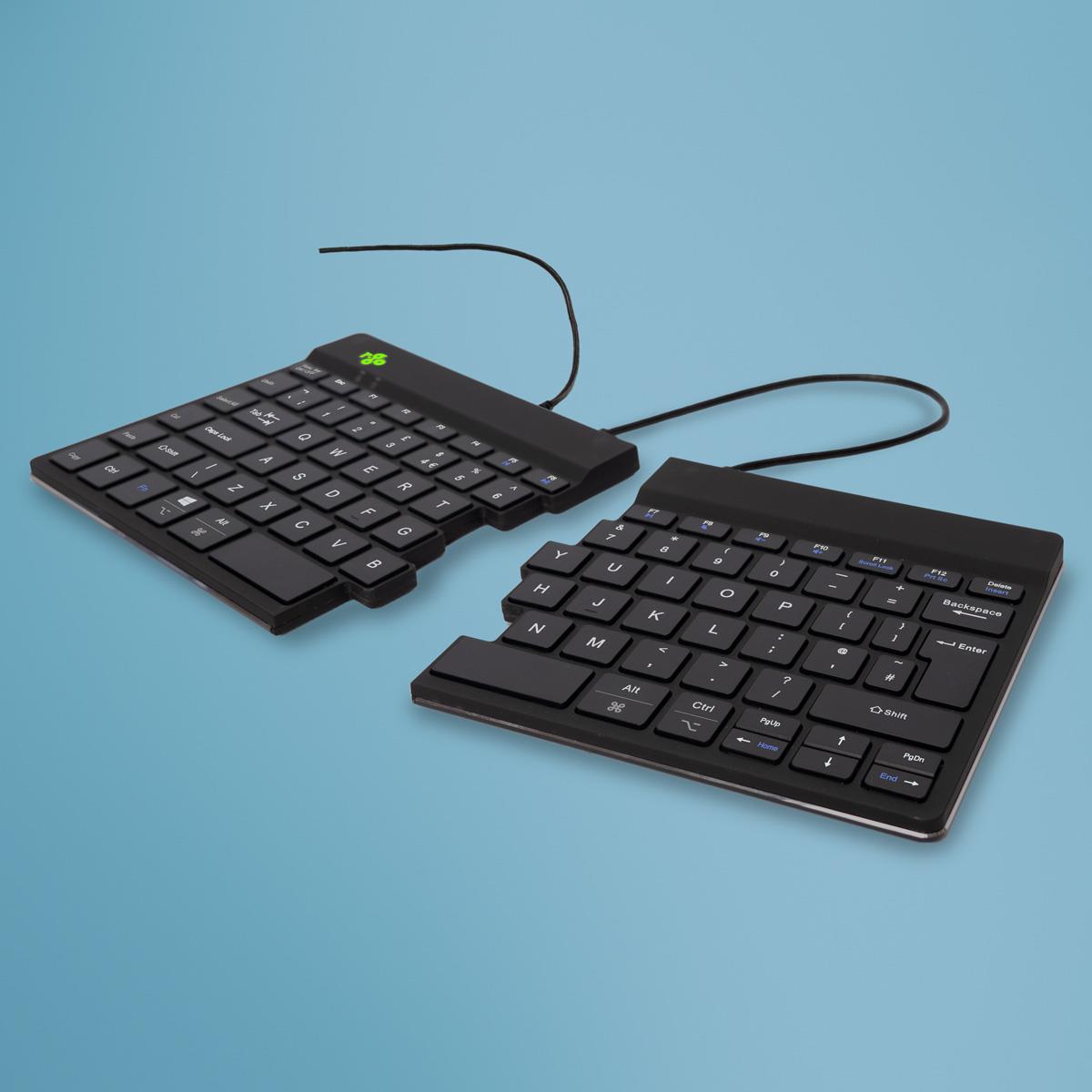 R-GO TOOLS Split Ergonomic - Black - Qwerty Uk