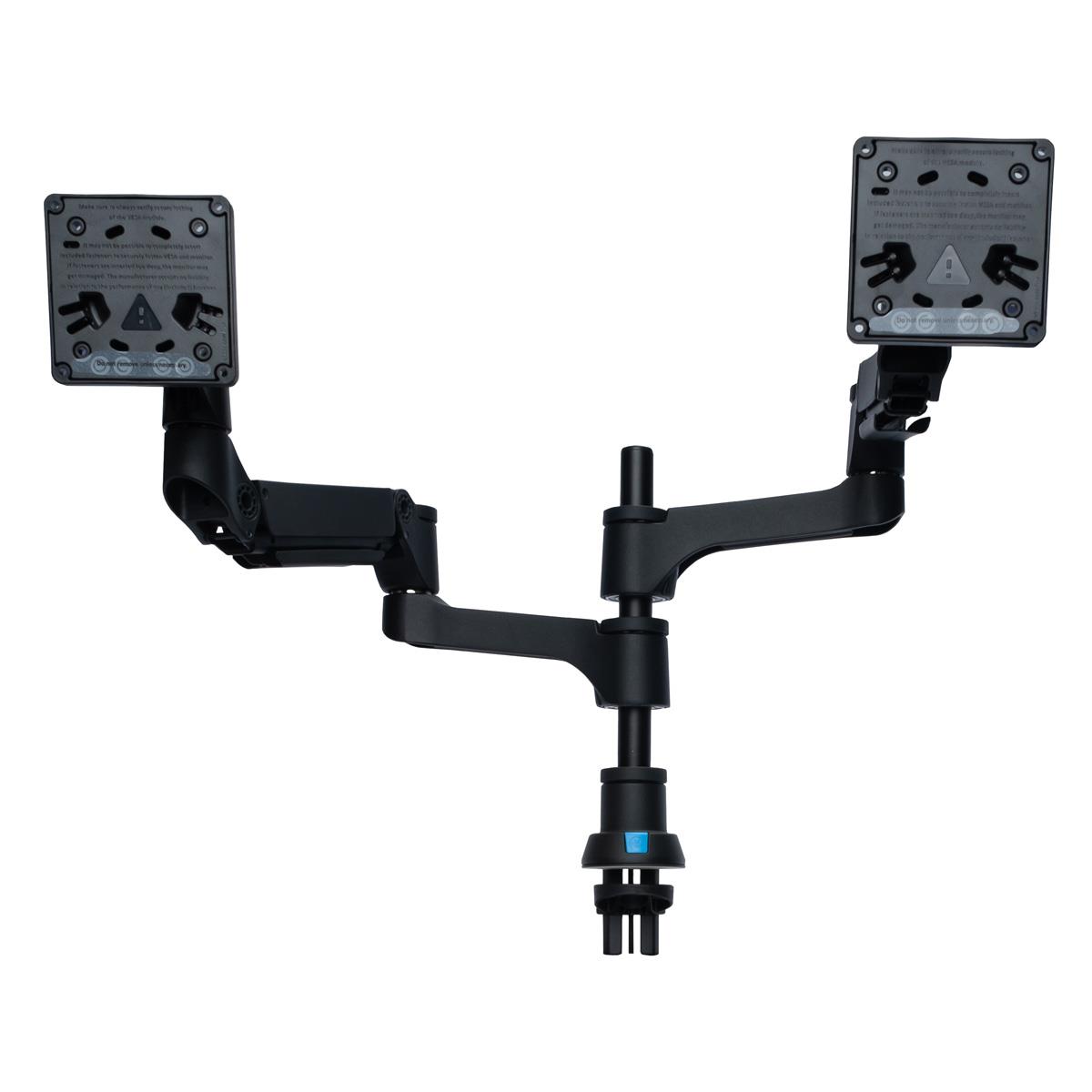 R-GO TOOLS Caparo 4 Twin Monitor Arm Silver