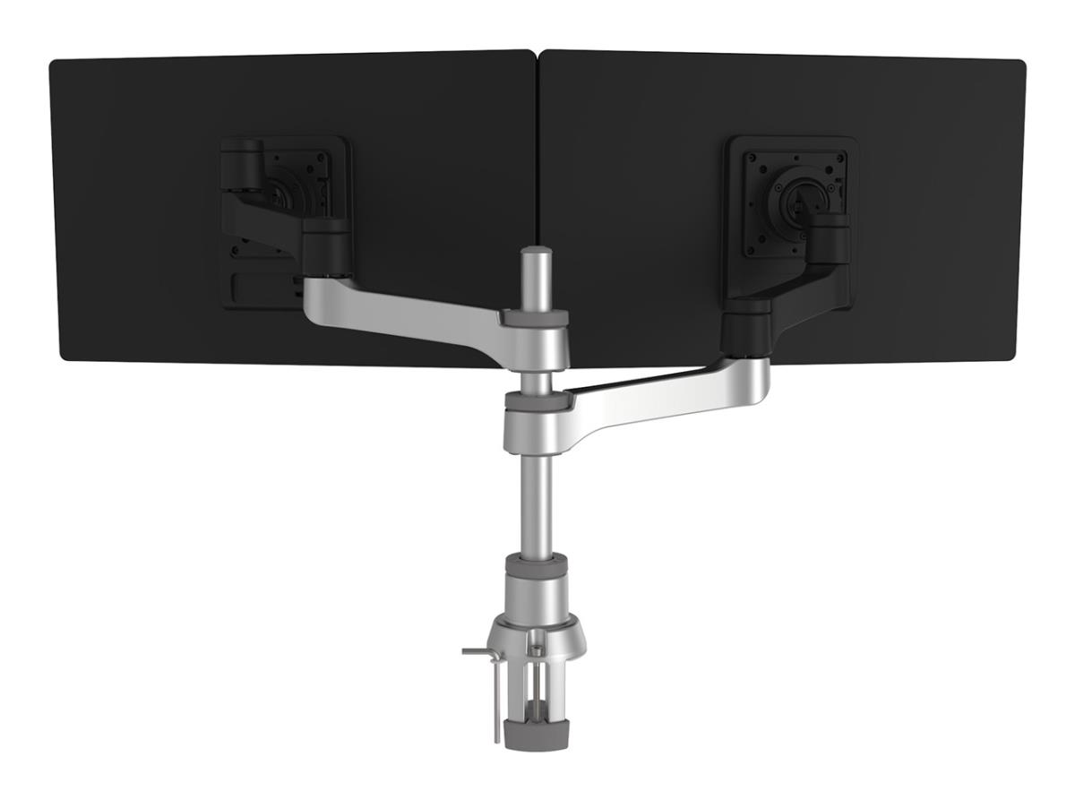 R-GO TOOLS Zepher 4 Twin Monitor Arm Silver