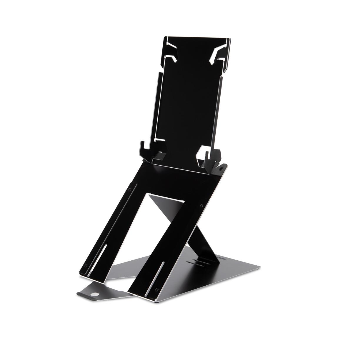 R-GO TOOLS Riser Duo Tablet And Laptop Adjustable Stand Black