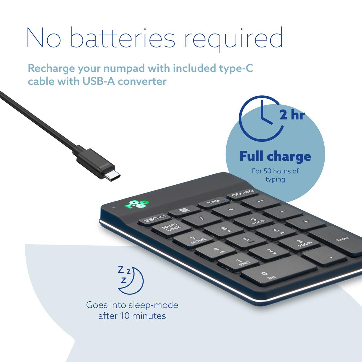 R-GO TOOLS Numpad Break - Wireless - Black