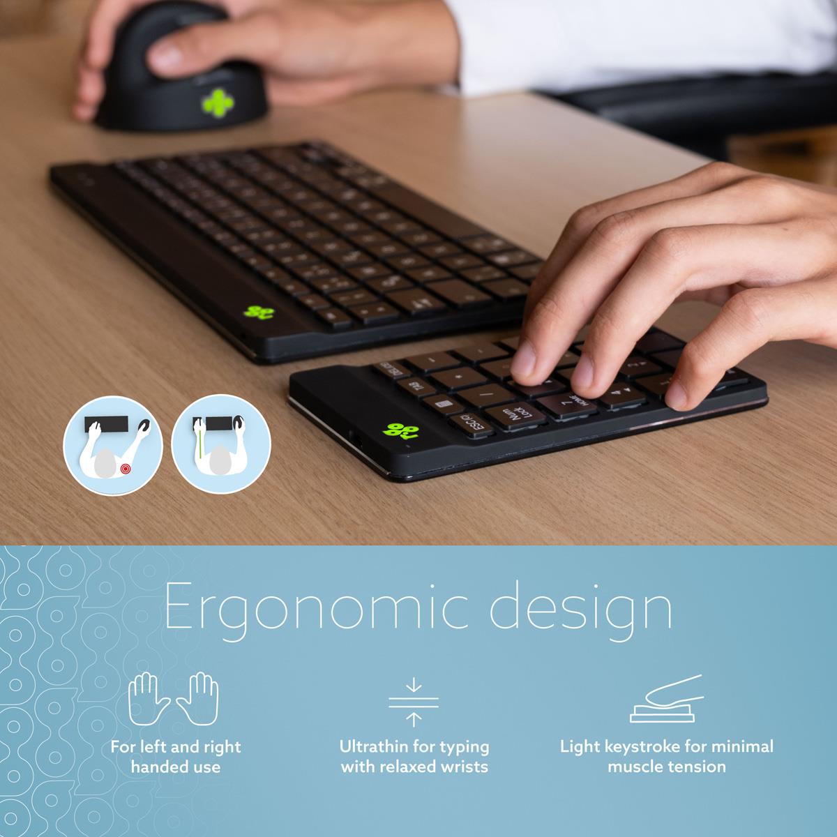R-GO TOOLS Numpad Break - Wireless - Black
