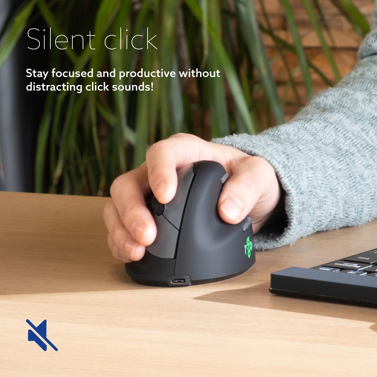 R-GO TOOLS He Break Mouse - Ergonomic Mouse - Small - Wireless