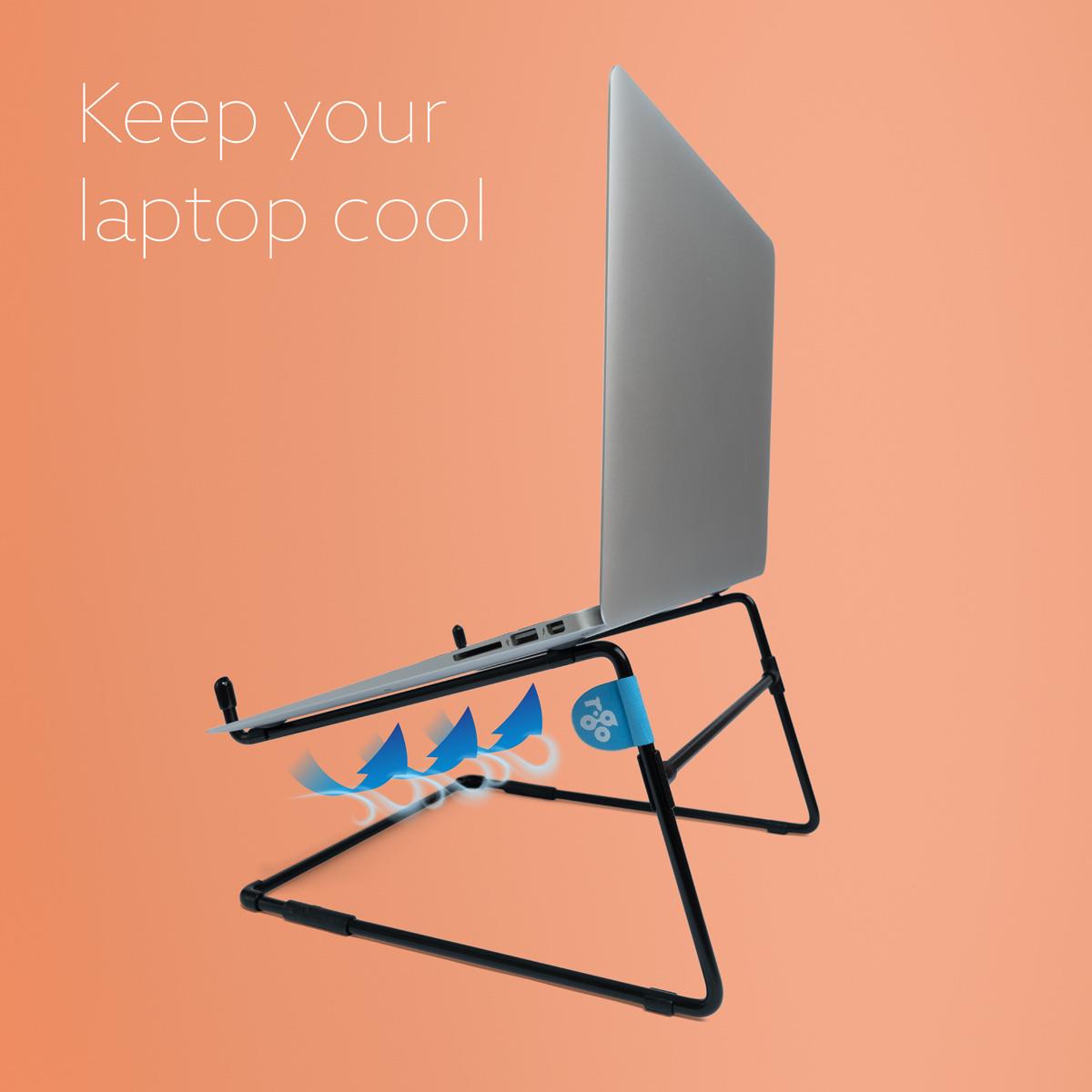 R-GO TOOLS R-go Steel Office Laptop Stand Black