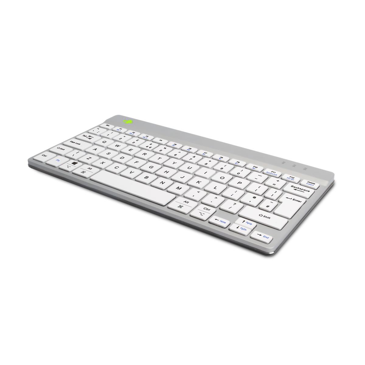R-GO TOOLS Compact Break Ergonomic - Keyboard - Wireless - White - Qwerty Uk