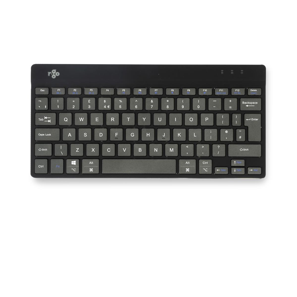 R-GO TOOLS Compact Break Ergonomic - Keyboard - Wireless - Black - Qwerty Uk