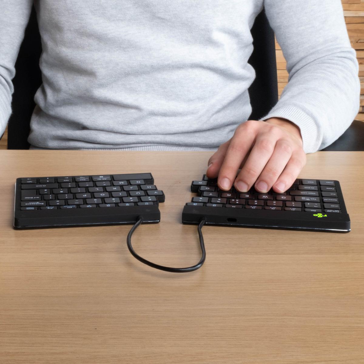 R-GO TOOLS Split Break Ergonomic - Keyboard - Wireless - Black - Qwerty Uk