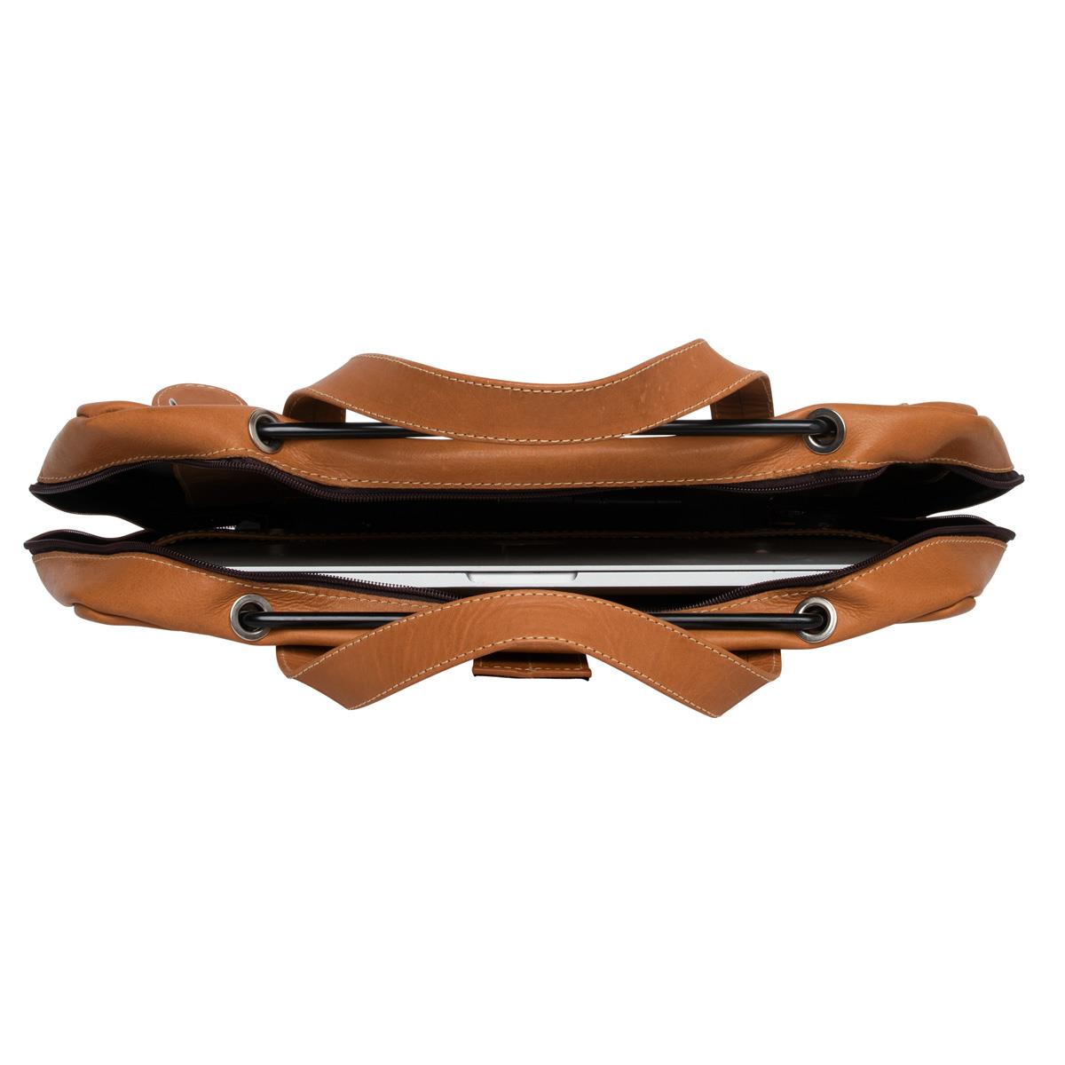 R-GO TOOLS Viva Laptop Bag 15.6in Brown - Leather
