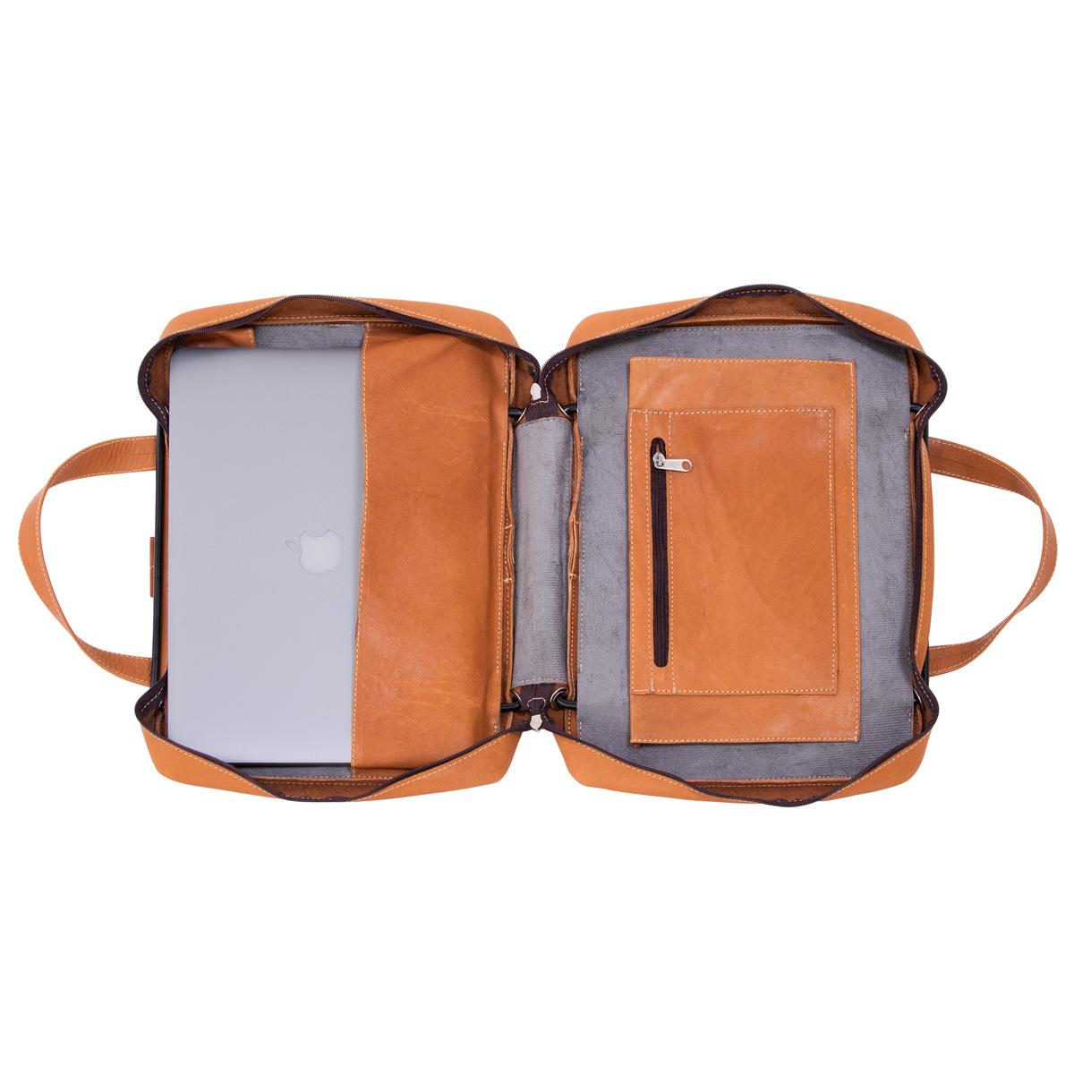 R-GO TOOLS Viva Laptop Bag 15.6in Brown - Leather