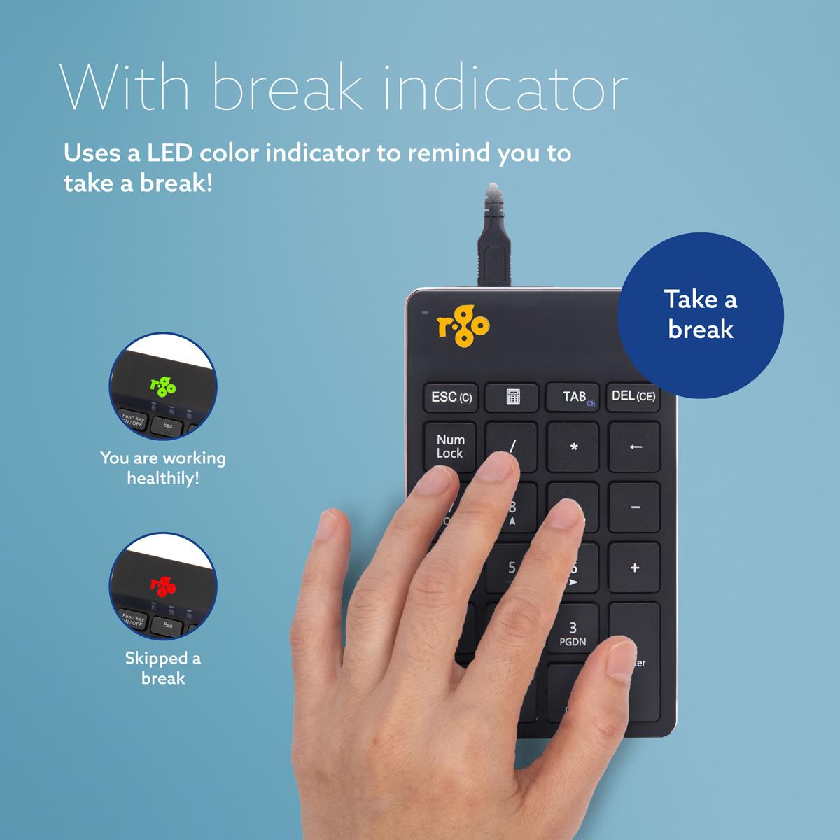 R-GO TOOLS Numpad Break - Wired - Black