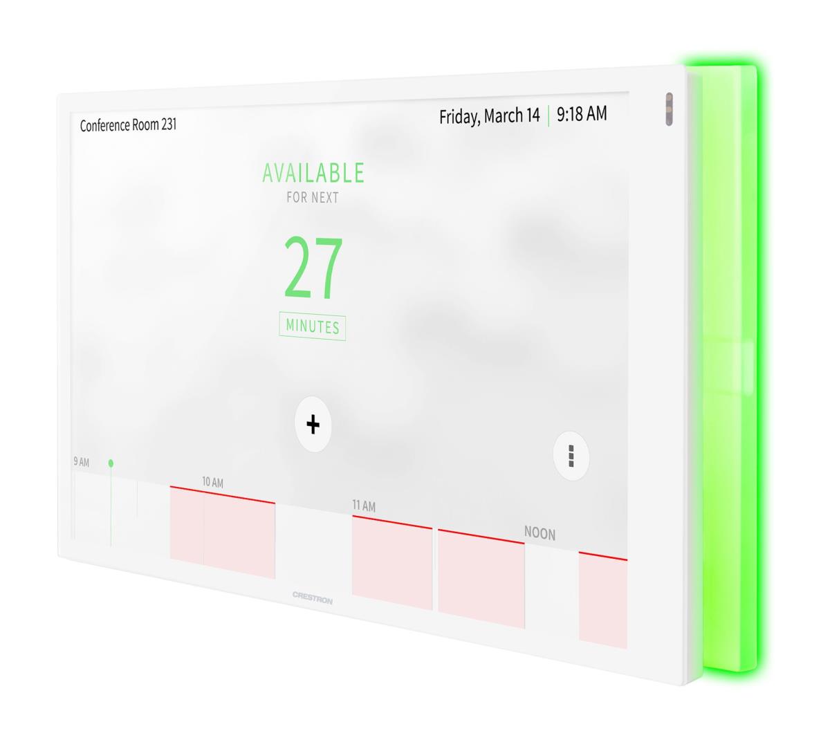 CRESTRON Tss-1070-w-s-lb Kit Room Scheduling Touch Screen 10in White Smooth Includes One Tsw-1070-lb-w-s White Light Bar