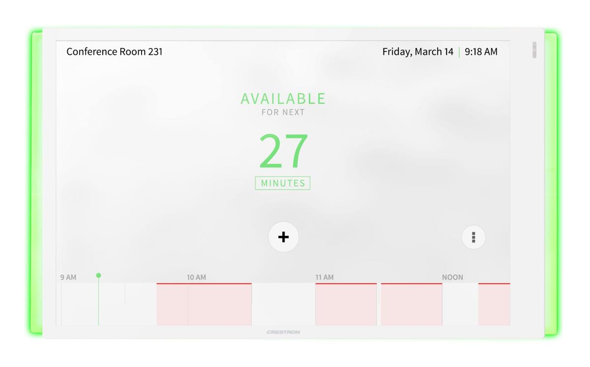 CRESTRON Tss-1070-w-s-lb Kit Room Scheduling Touch Screen 10in White Smooth Includes One Tsw-1070-lb-w-s White Light Bar