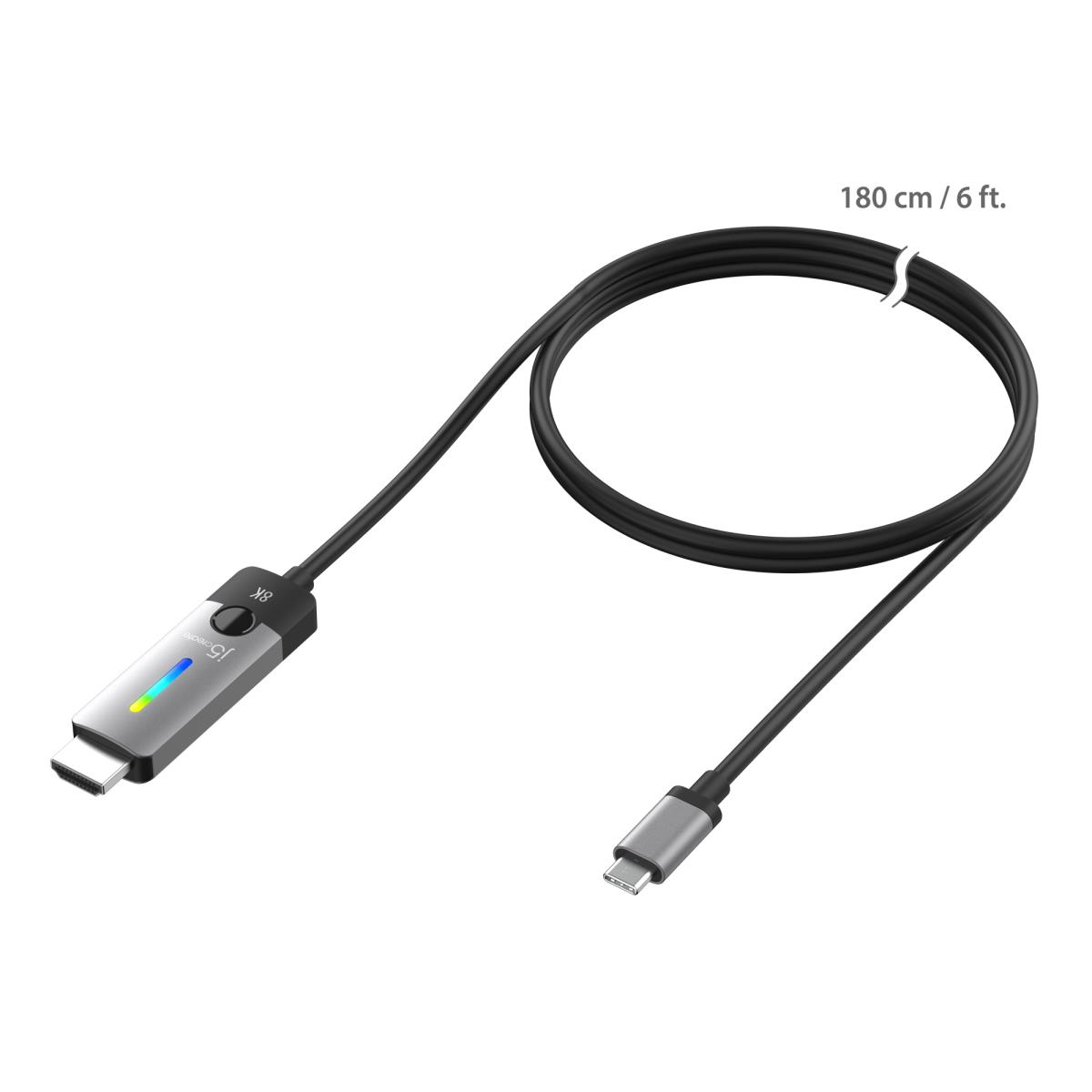 J5CREATE Converter Cable - USB-c To Hdmi 2.1 8k (60 Hz)