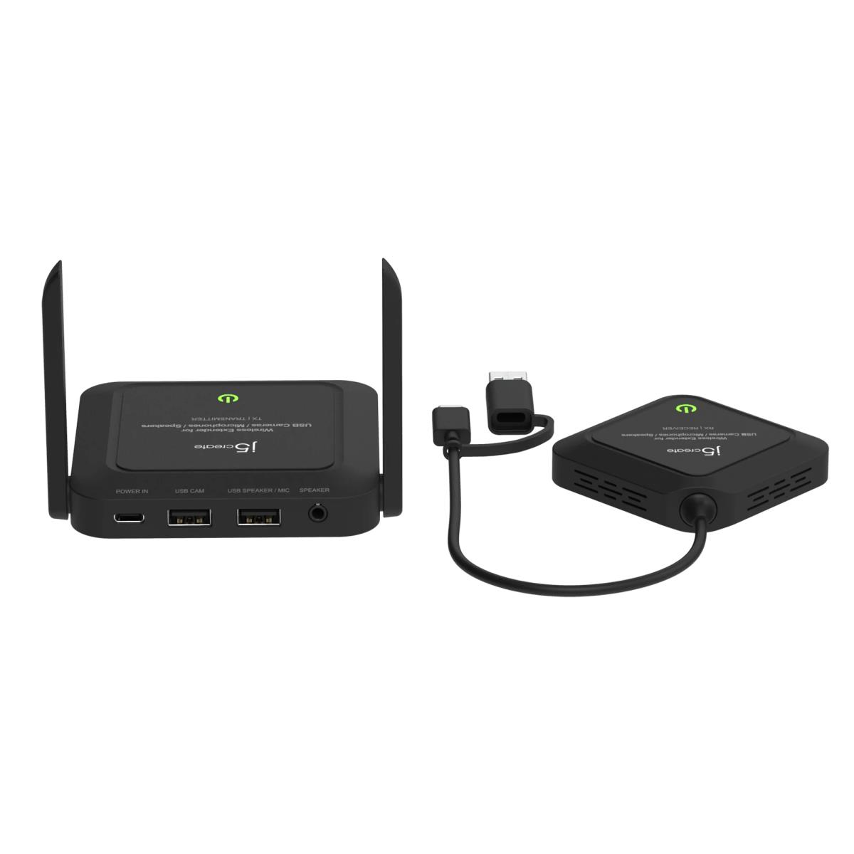 J5CREATE Wireless Extender For USB Cameras/ Microphones/ Speakers - Black