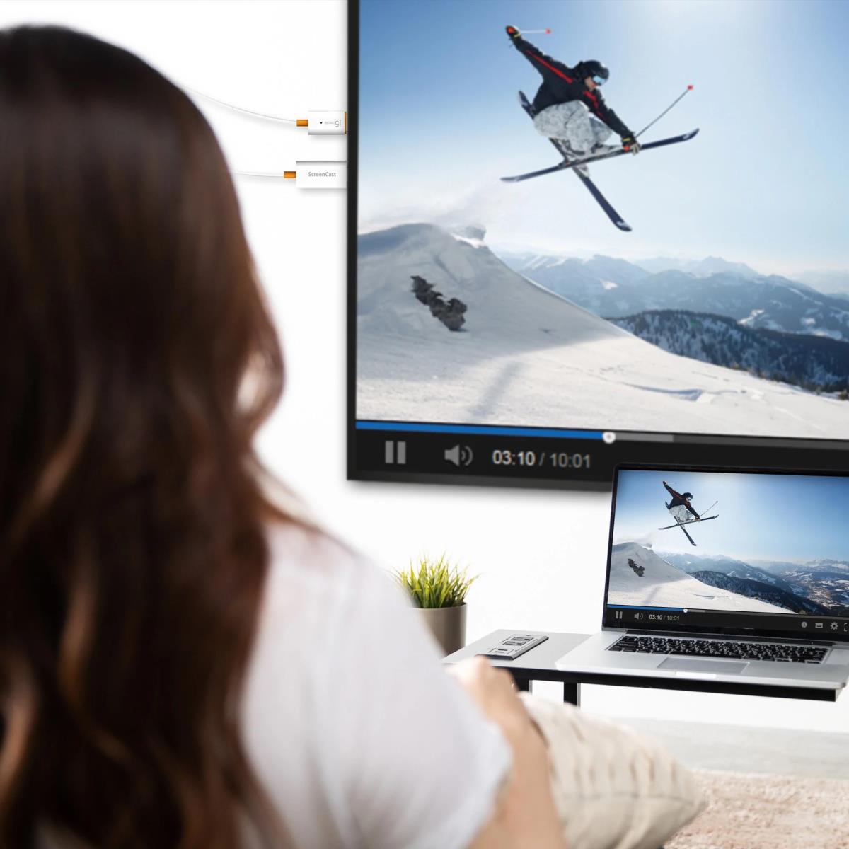 J5CREATE JVAW56-N ScreenCast FHD Wireless Display Adapter