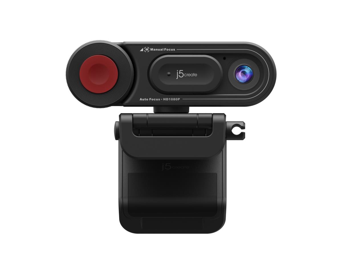 J5CREATE Hd Webcam - Auto & Manual Focus Switch - USB-c/ USB Type-a - Black