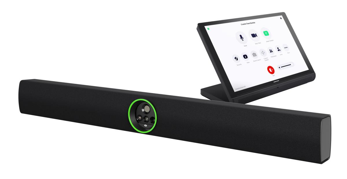 CRESTRON Flex Large Room Conference Solution - All-In-One Videobar 70 - 10.1in Touch Screen - Black - Zoom Rooms International