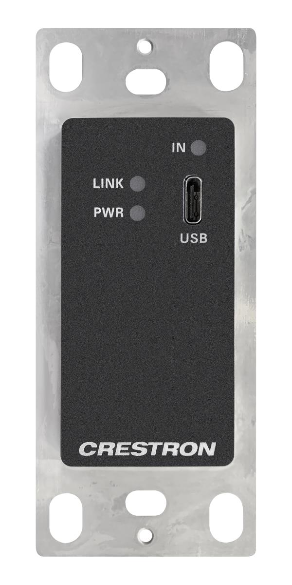 CRESTRON DM Lite 4K Transmitter - USB-C DisplayPort - Signal Extension over CATX Cable - Wall Plate - Black