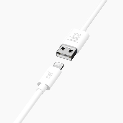 JUICE Lightning Cable - 1m - Round - White Eco