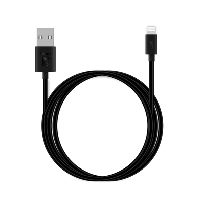 JUICE Lightning Cable - 3m - Round - Black Eco