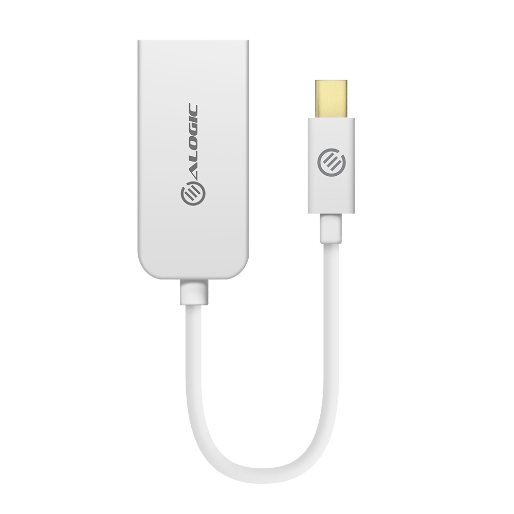 ALOGIC Premium Mini DisplayPort to HDMI Adapter - Male to Female - WHITE - 15cm