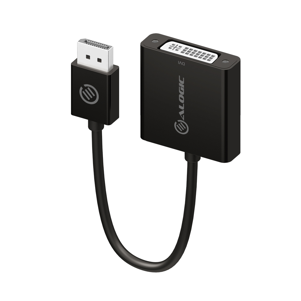 ALOGIC Elements - DisplayPort to DVI Adapter - Male to Female - Black - 20cm