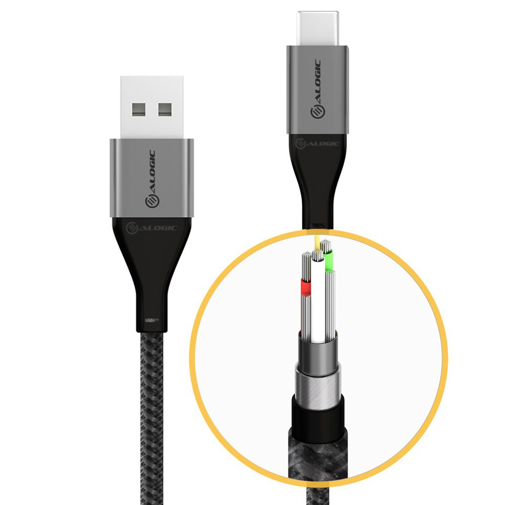ALOGIC ULCA21.5-SGR USB cable 1.5 m 2.0 USB A USB C Grey