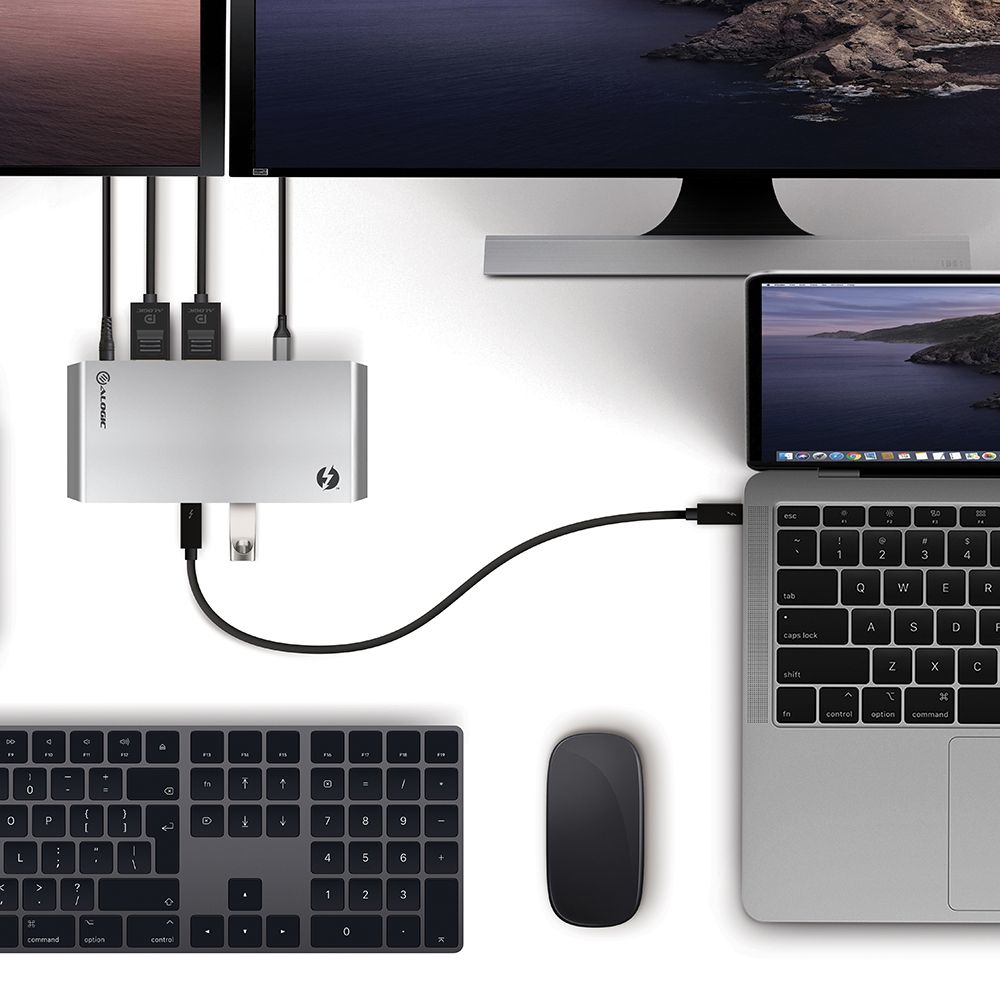 ALOGIC TB3DTRG2 notebook dock/port replicator Wired USB 3.2 Gen 2 (3.1 Gen 2) Type-C Black,Grey