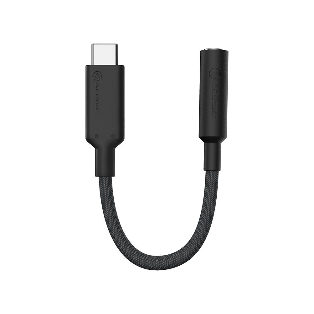 ALOGIC Cable interface/gender Adapter USB-C 3.5 mm Black (ELPC35A-BK)