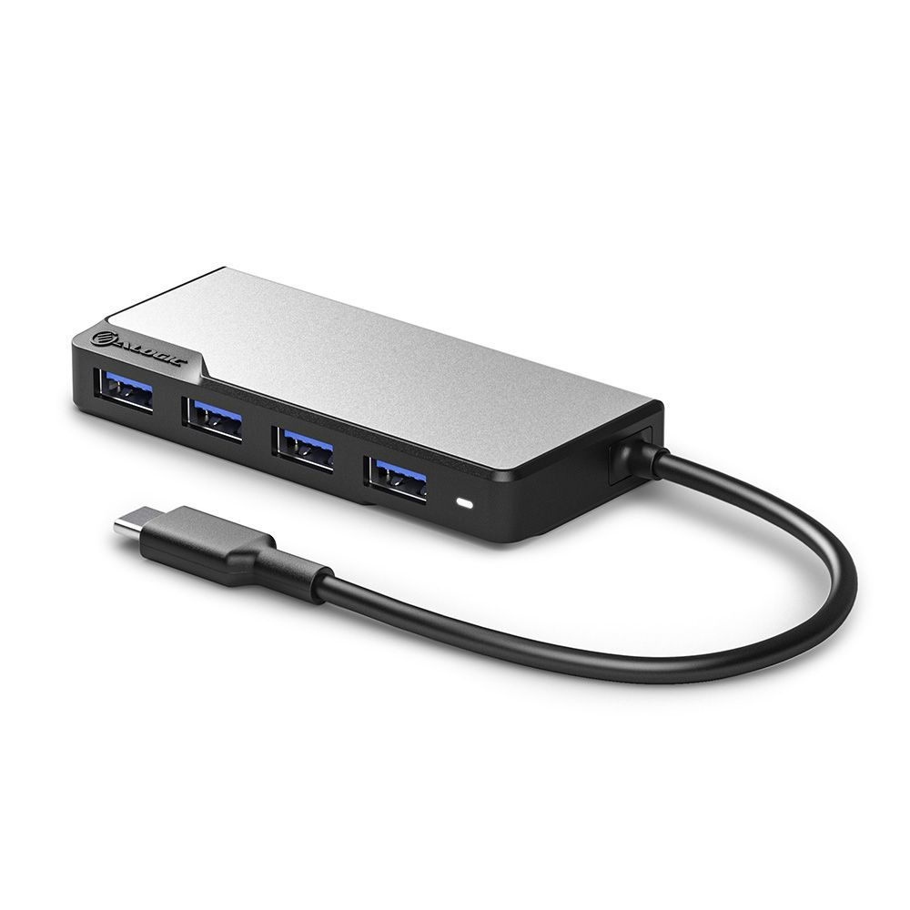 ALOGIC Interface Hub UCFUUA-SGR USB 3.2 Gen 1 (3.1 Gen 1) Type-C 5000 Mbit/s Black,Silver