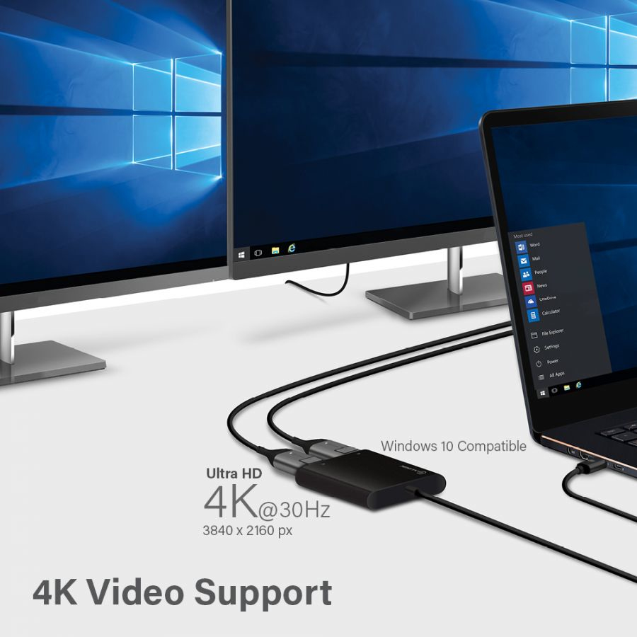 ALOGIC USB-C TO Dual DisplayPort 2.0 Adapter