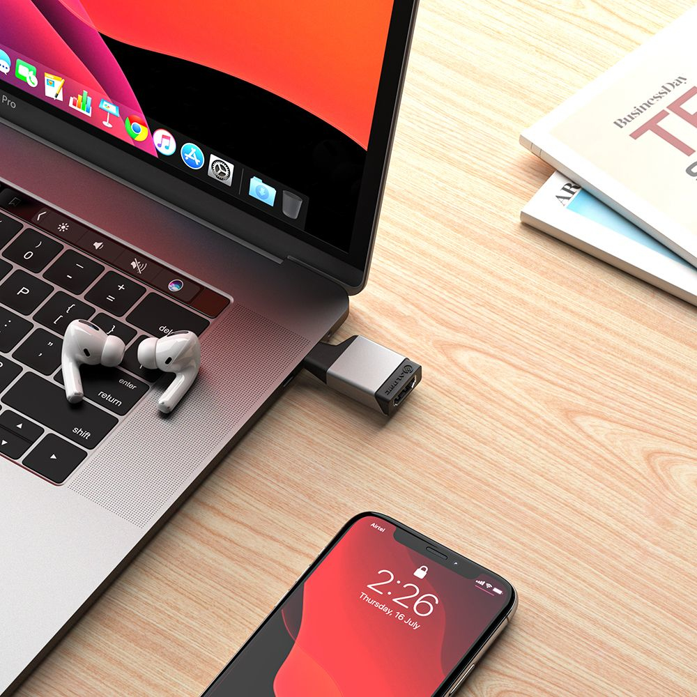 ALOGIC ULCHDMN-SGR USB Graphics Adapter 3840 x 2160 pixels Black, Grey