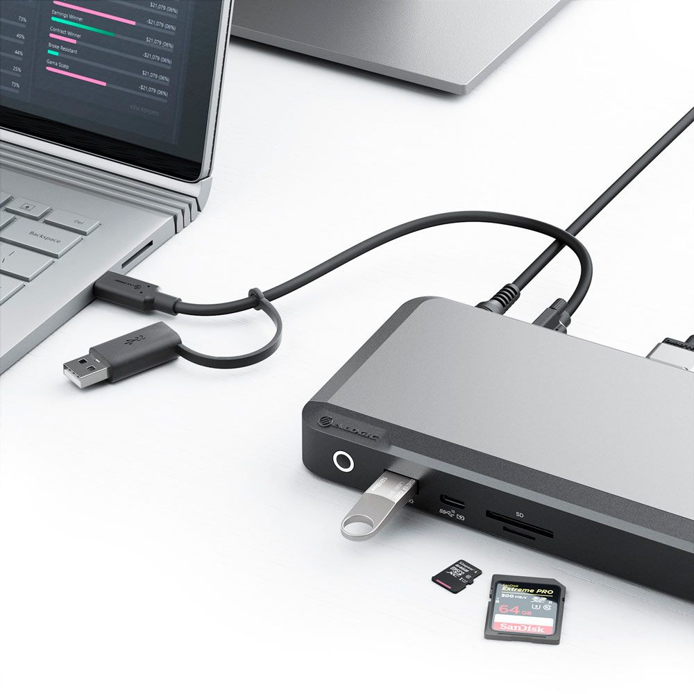 ALOGIC Universal Triple 4K Dock 100W Power