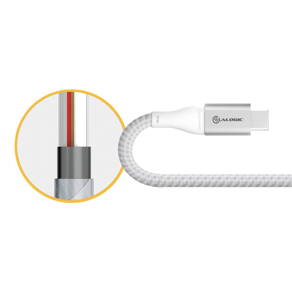 ALOGIC Super ULTRA USB 3.1 USB-C to USB-A Adapter - 15cm - Silver