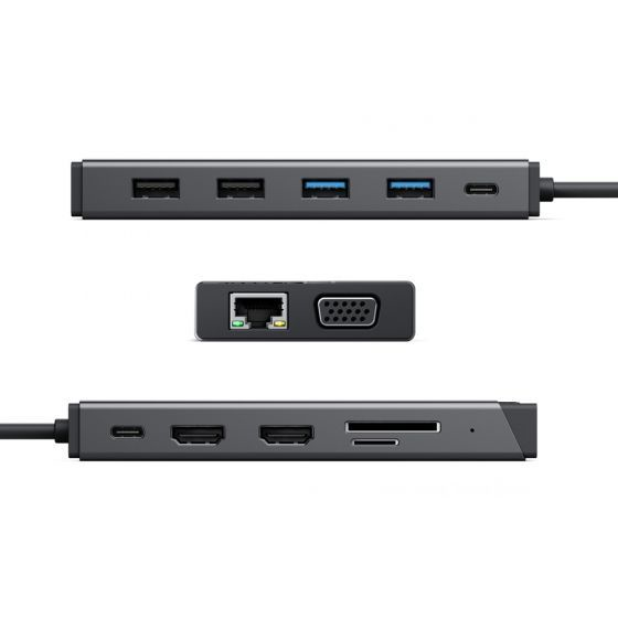 ALOGIC USB-C 12-in-1 Dual Display Mini Dock MV2
