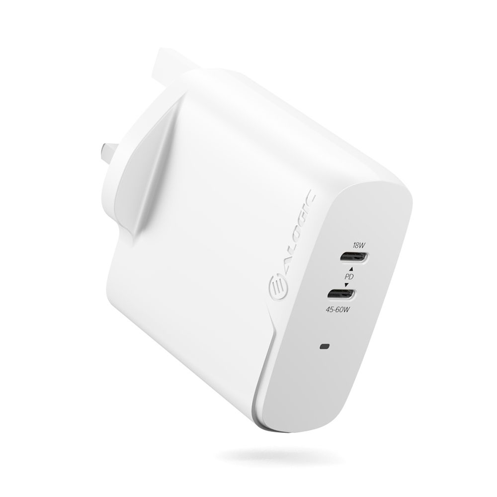 ALOGIC Rapid Power 2 Port 63W GAN Charger USB-C (45W)