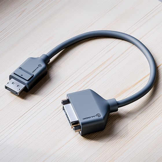 ALOGIC Elements DisplayPort to DVI Adapter Male to Female 20cm